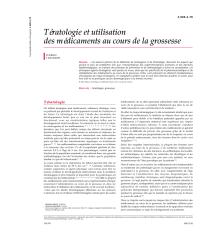 Tératologie et utilisation des médicaments au cours de la grossesse.pdf