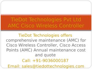 AMC Cisco AP and Wireless Controller.ppt