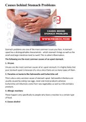 Causes behind Stomach Problems.pdf