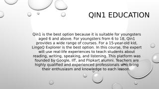 Qin1 Education - What are the advantages of AI in education.pptx